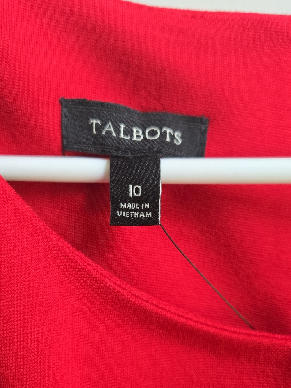 Talbots Red Short-Sleeve Sheath Dress - Picture 3 of 3
